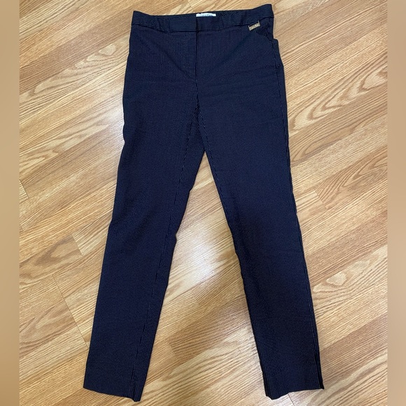 Calvin Klein skinny leg pinstripe trousers small/4 VGUC - Picture 7 of 13